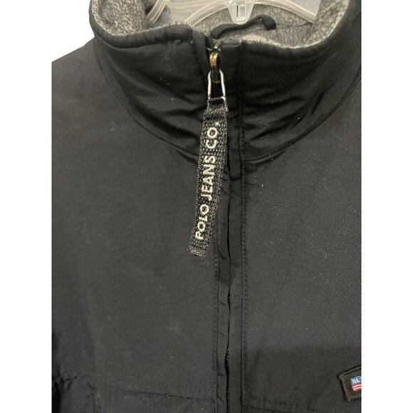 Polo Jeans Co.‎ Ralph Lauren Men's Vintage Black Coat Jacket Size Large - Picture 5 of 14